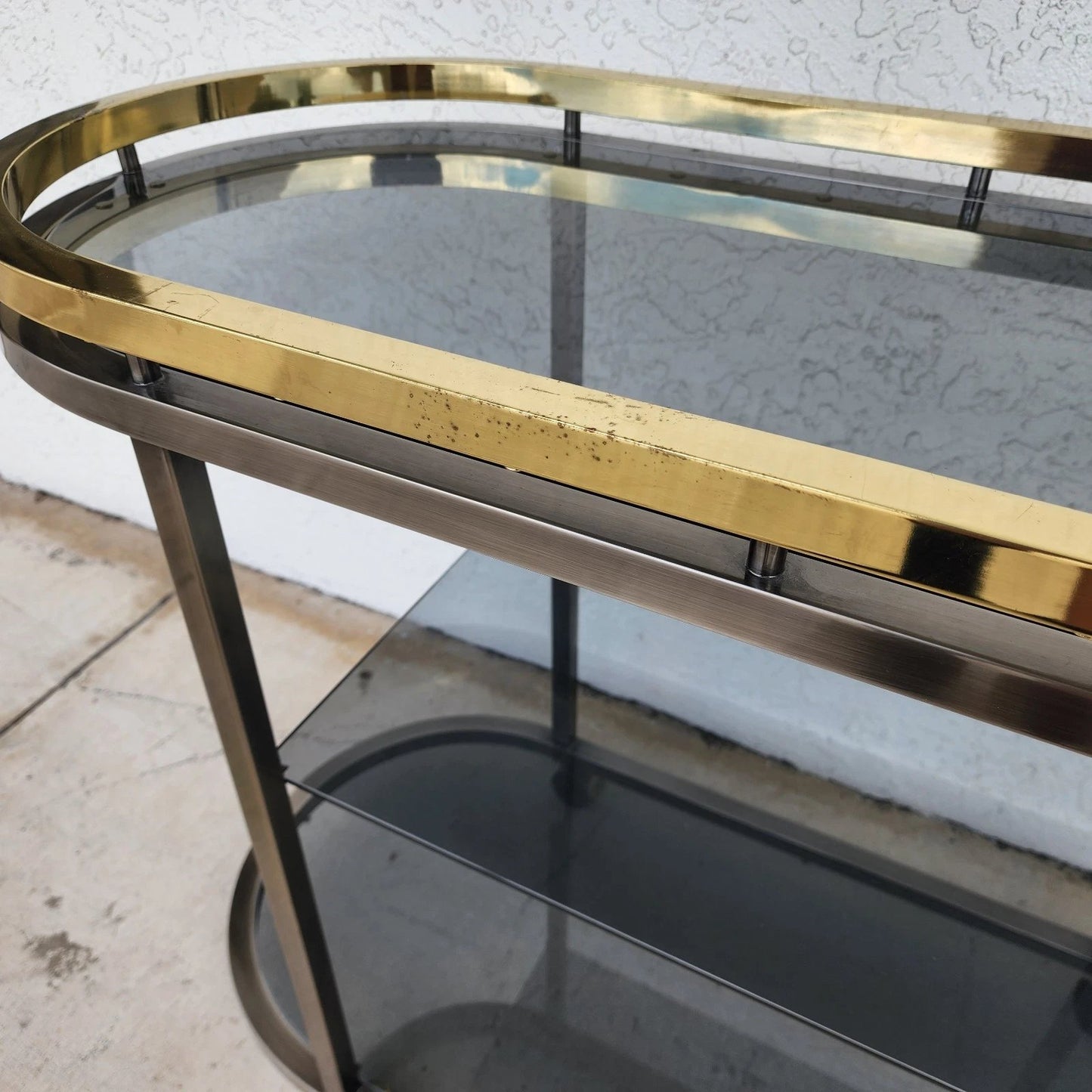 DIA MCM Bar Cart Rolling Design Institute of America