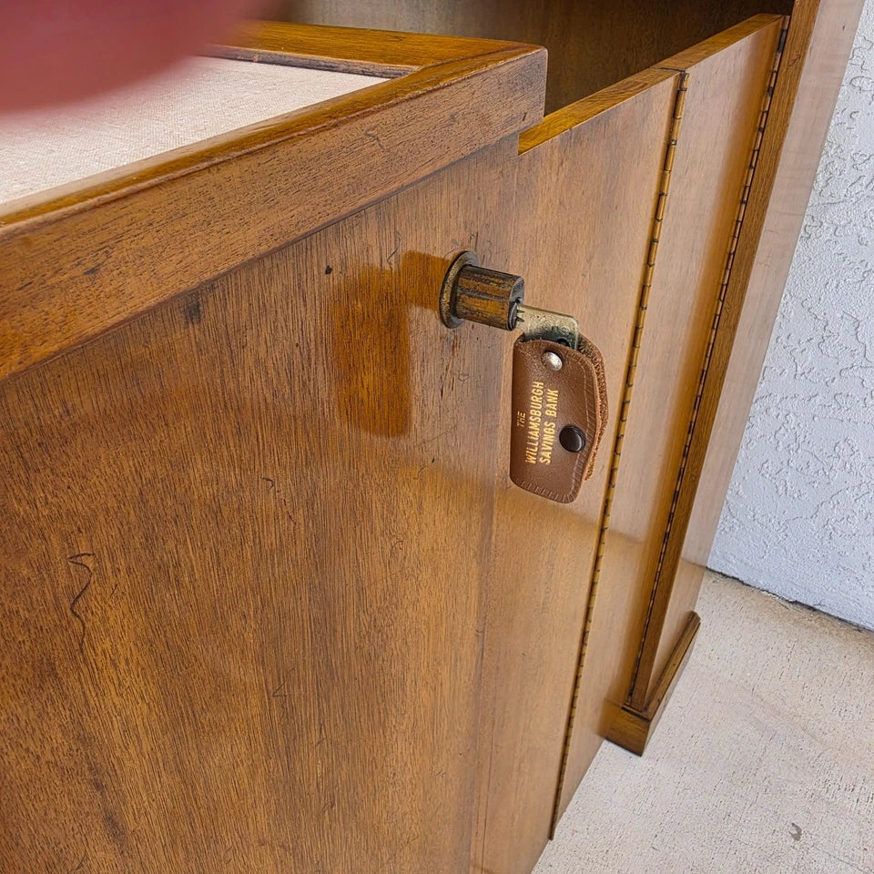 1930s Karges Country French Walnut Pullout Folding Service Bar