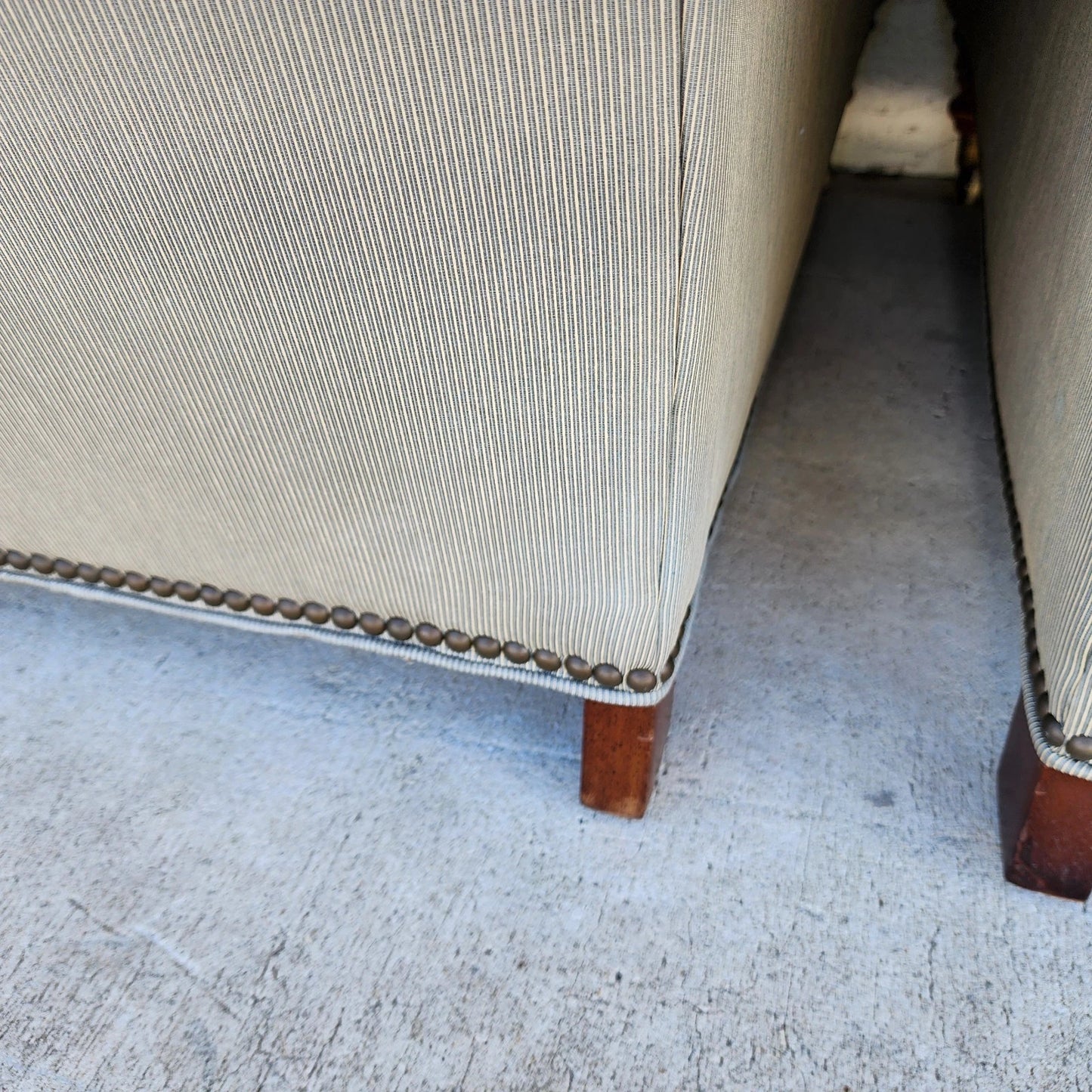 Vanguard Craftwork English Club Chairs & Ottoman