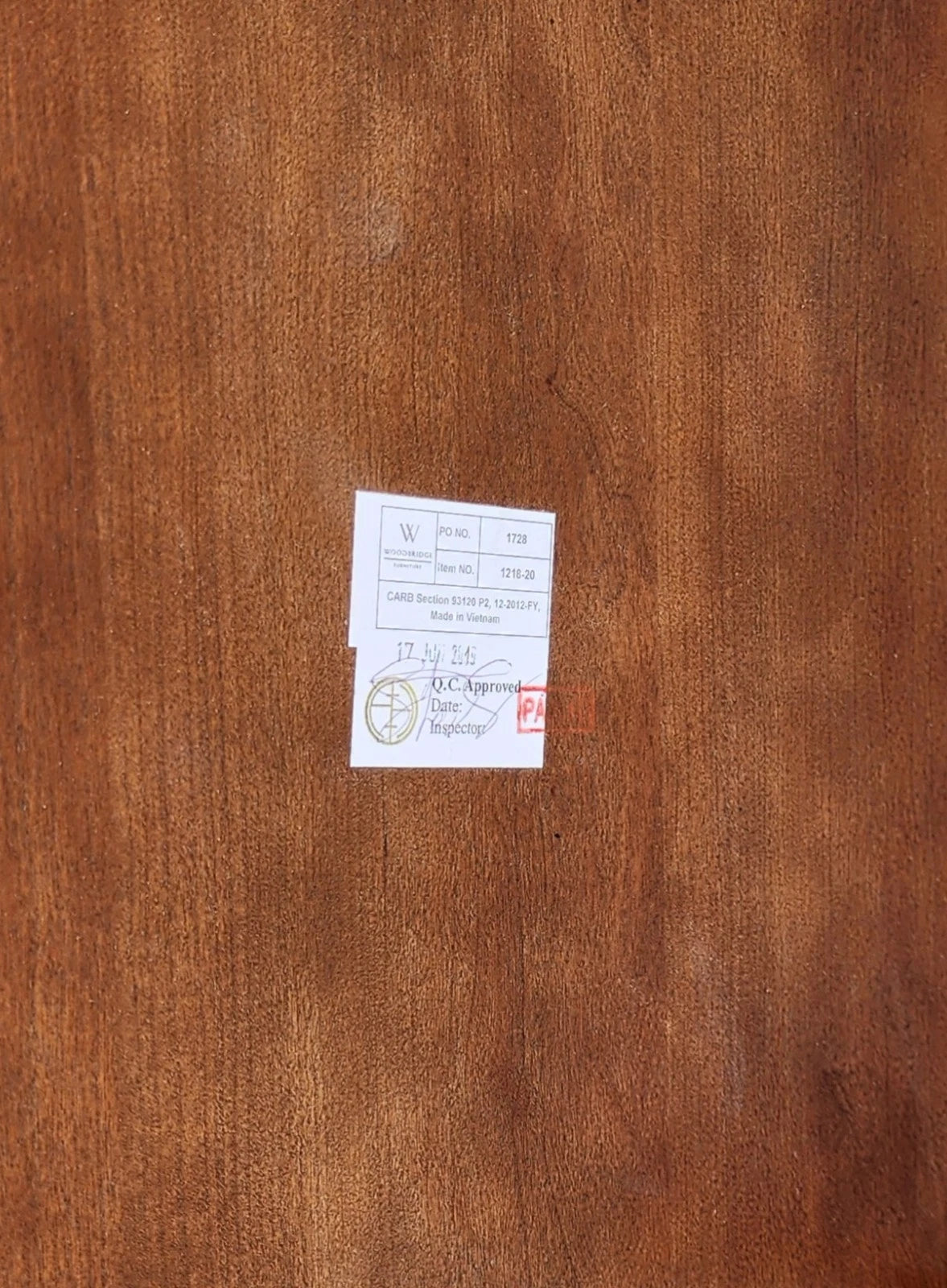 Woodbridge Linwood Cocktail Table Faux Bamboo