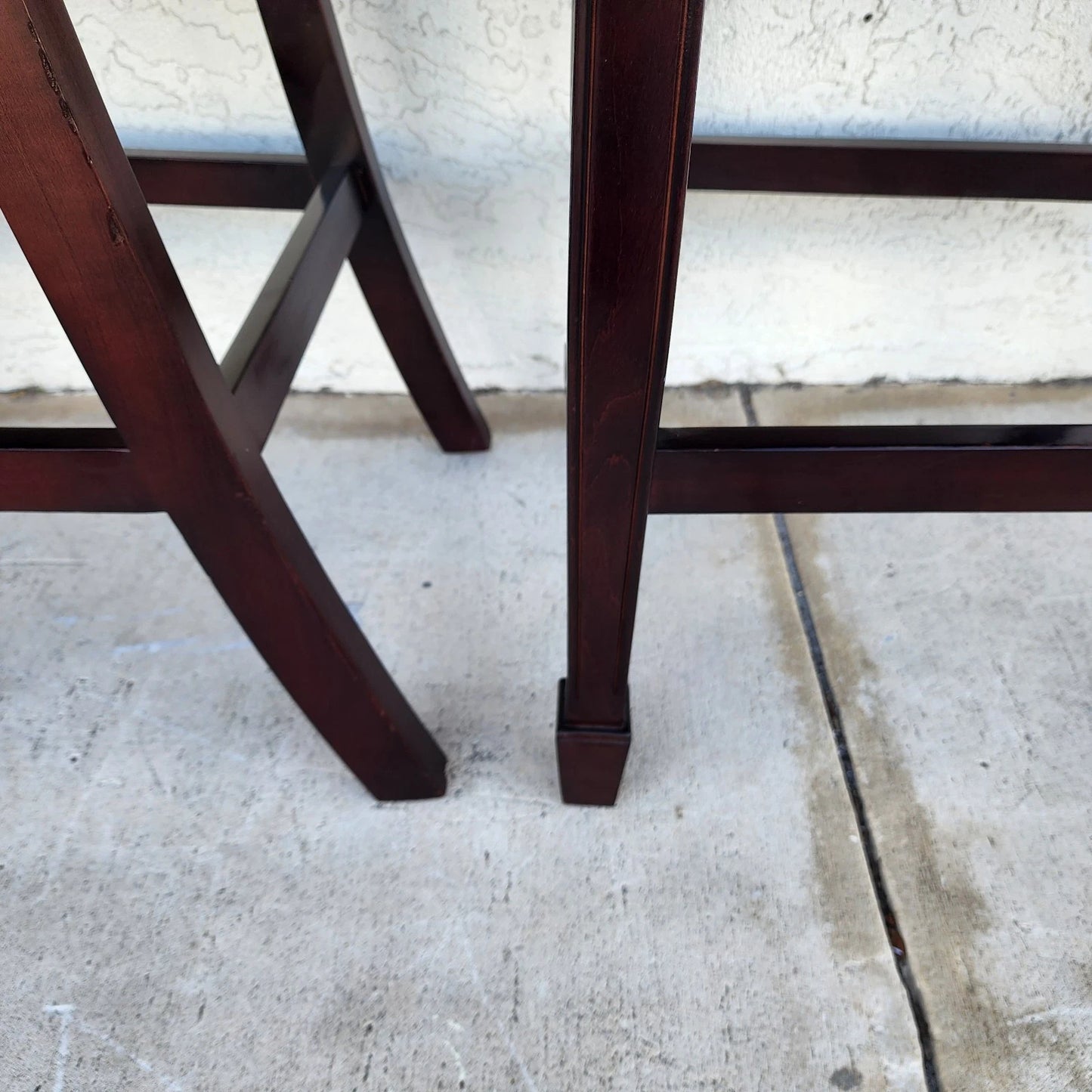 Designer Leather Barstools by Joseph Pubillones Interiors