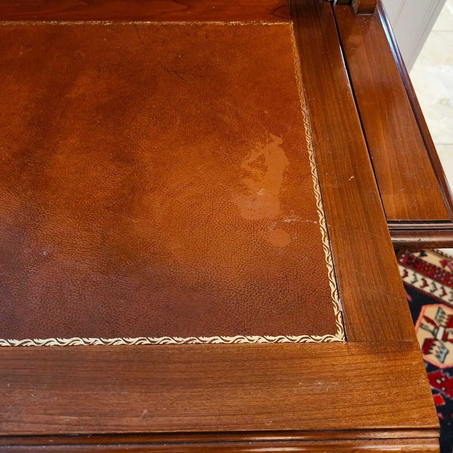 Antique Georgian Burlwood Roll Top Desk