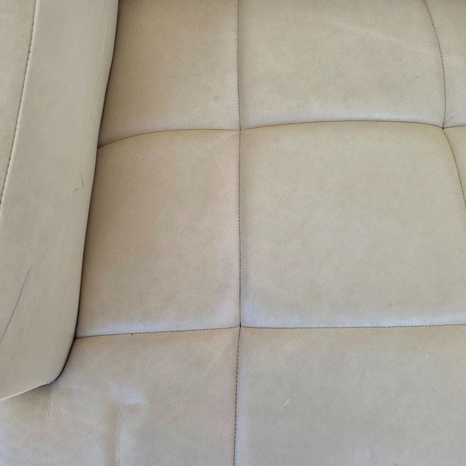Barbara Barry for Henredon Leather Dining Accent Armchairs Set of 2