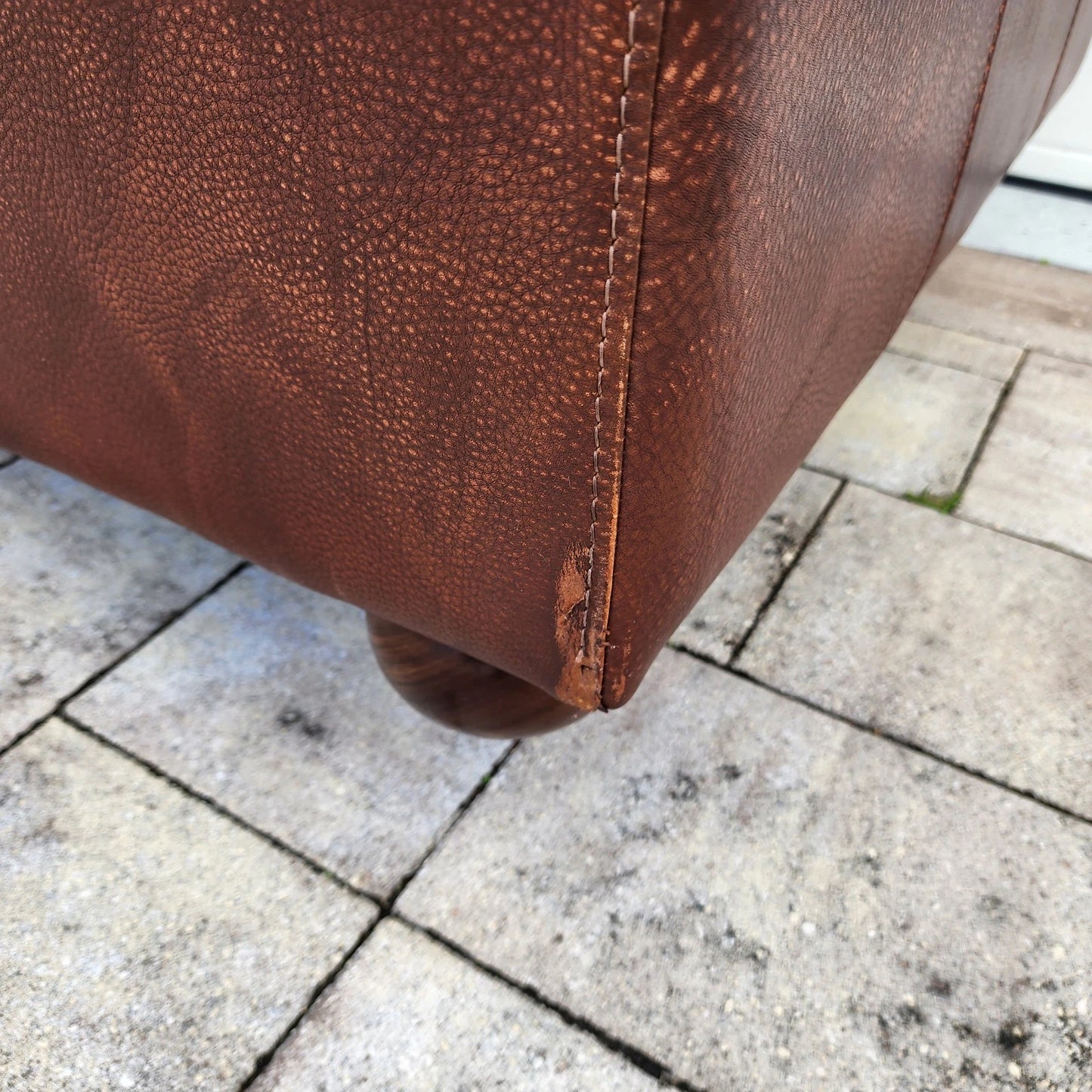 Italian Leather Sofa by Baxter of Italy