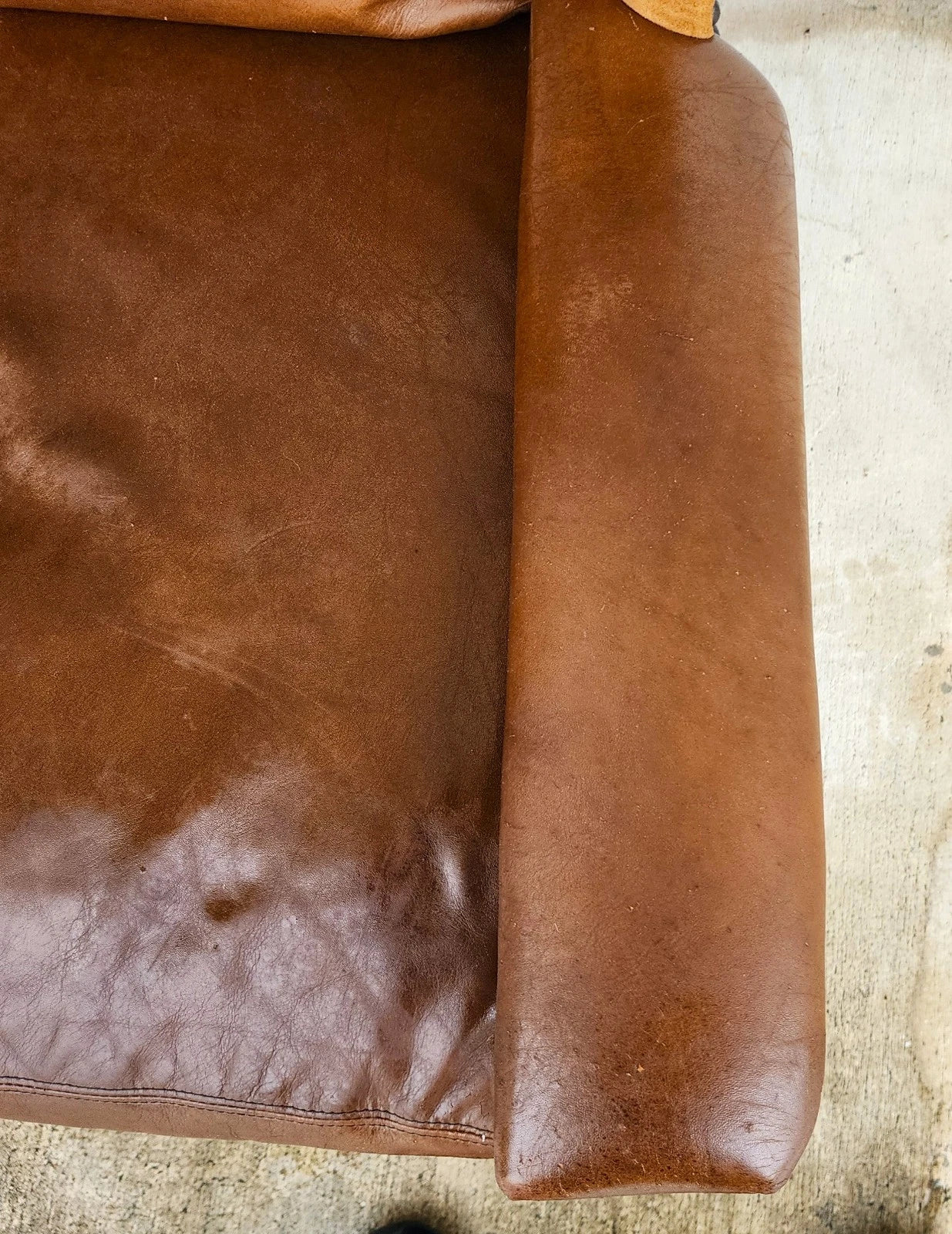 Century Furniture Leather Wingback Club Chair