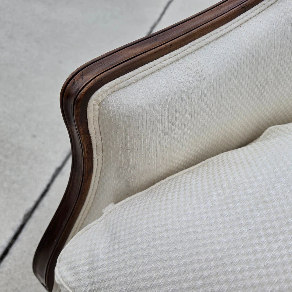 Antique Mahogany Serpentine Hepplewhite Style Sofa