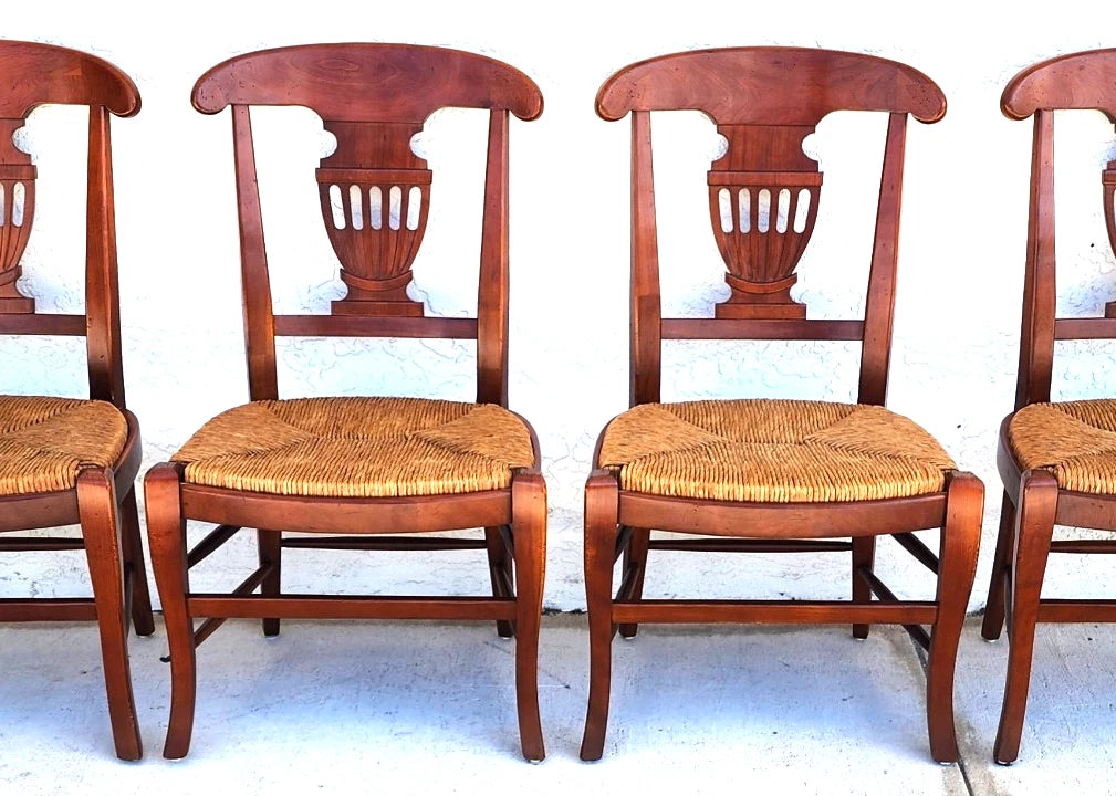 French Country Dining Chairs by HICKORY CHAIR CO Set of 4