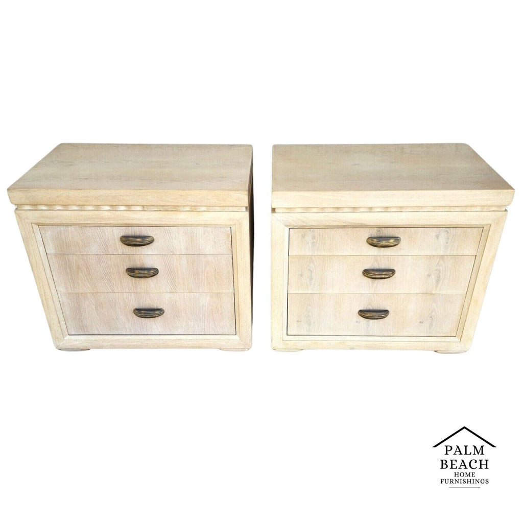 Henredon Nightstands Bedside Chests Pair