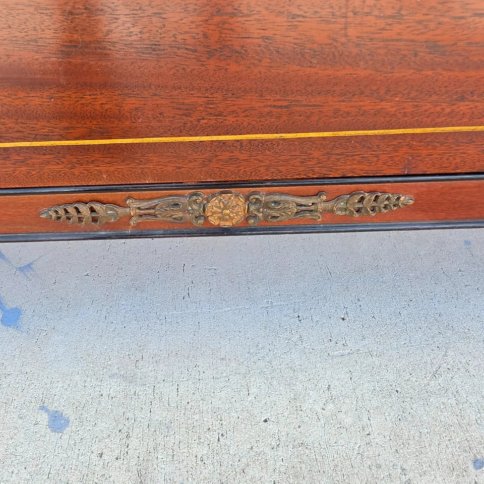 Rway French Empire Commode Dresser Buffet with Glass Top