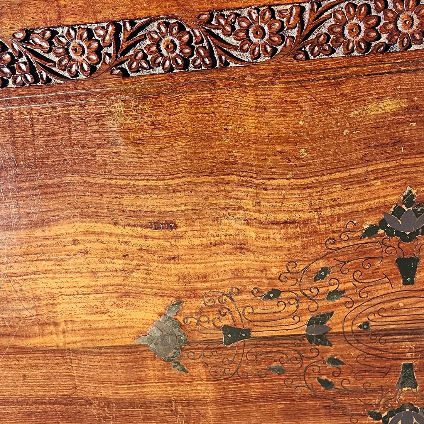 Mid Century Anglo Indian Walnut Coffee & Side Tables 3 Piece Set