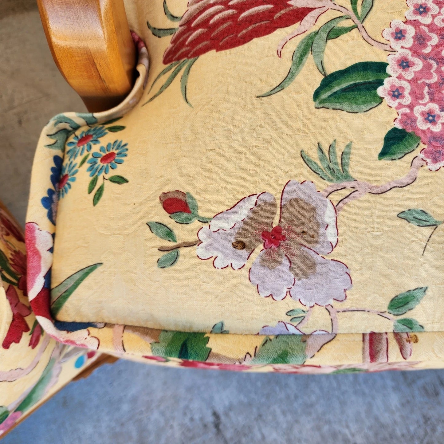Antoinette Lounge Chairs Tropical Floral Pair