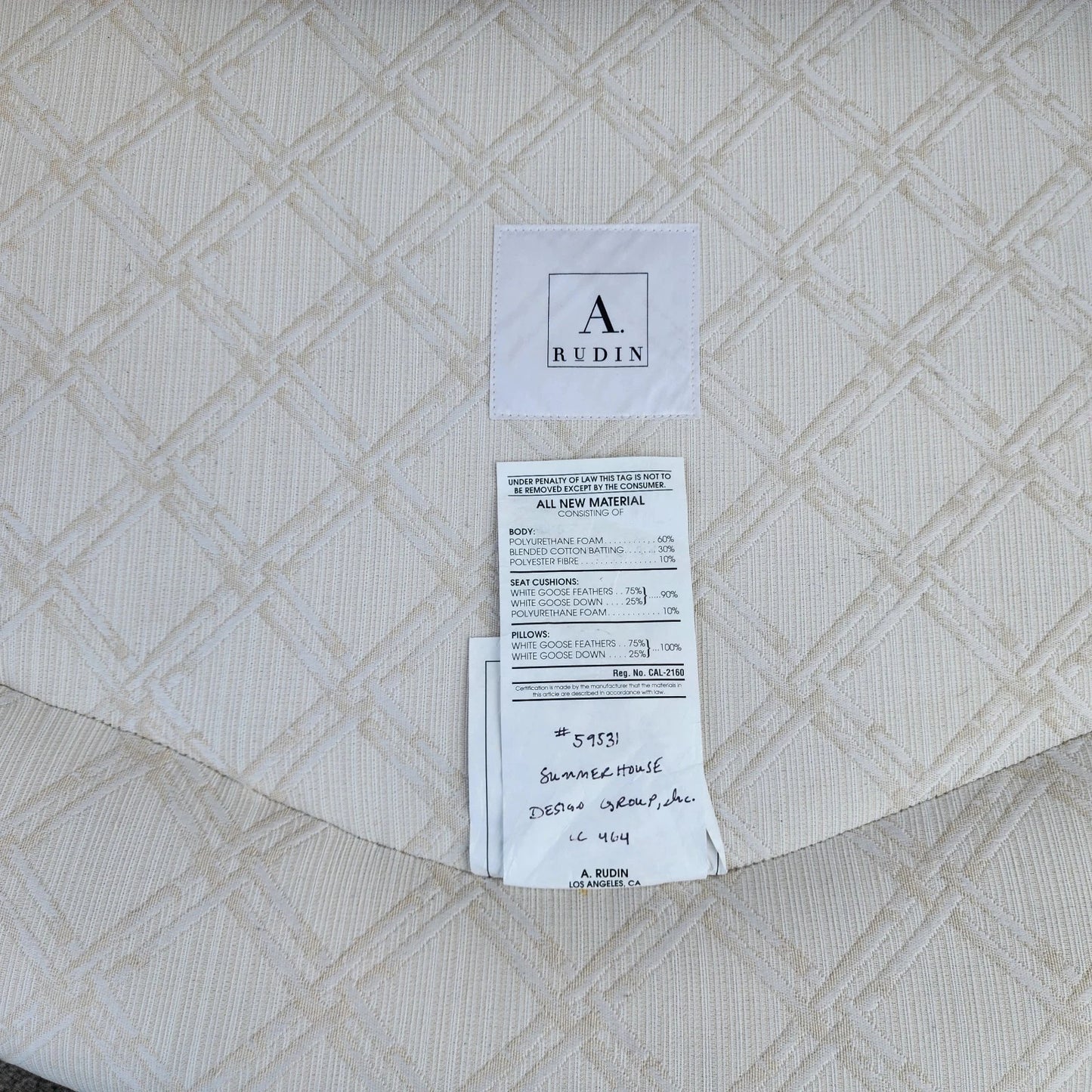 A. Rudin Palm Beach Regency Lounge Chairs Pair