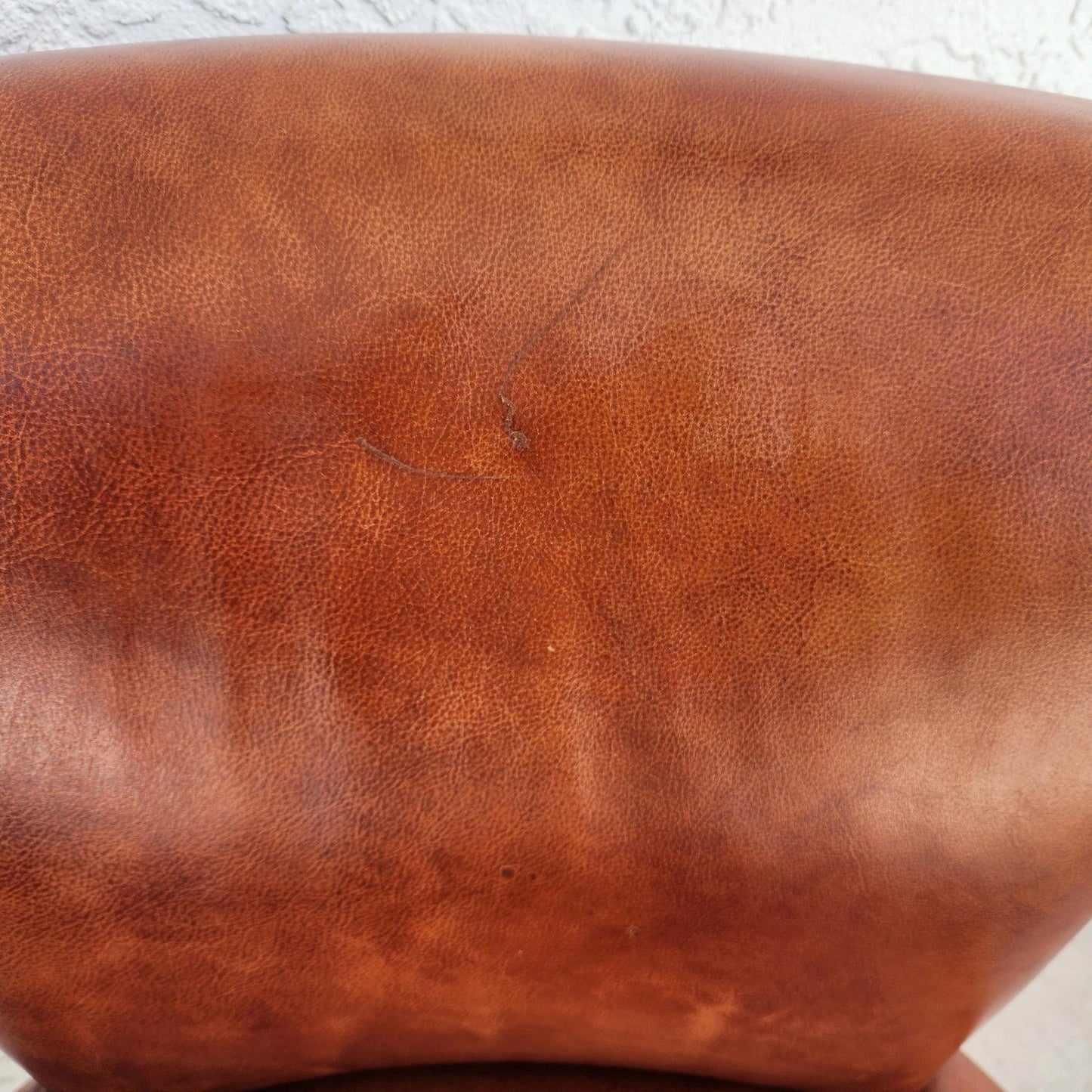 Top Grain Leather Swivel Counter Stools Pair