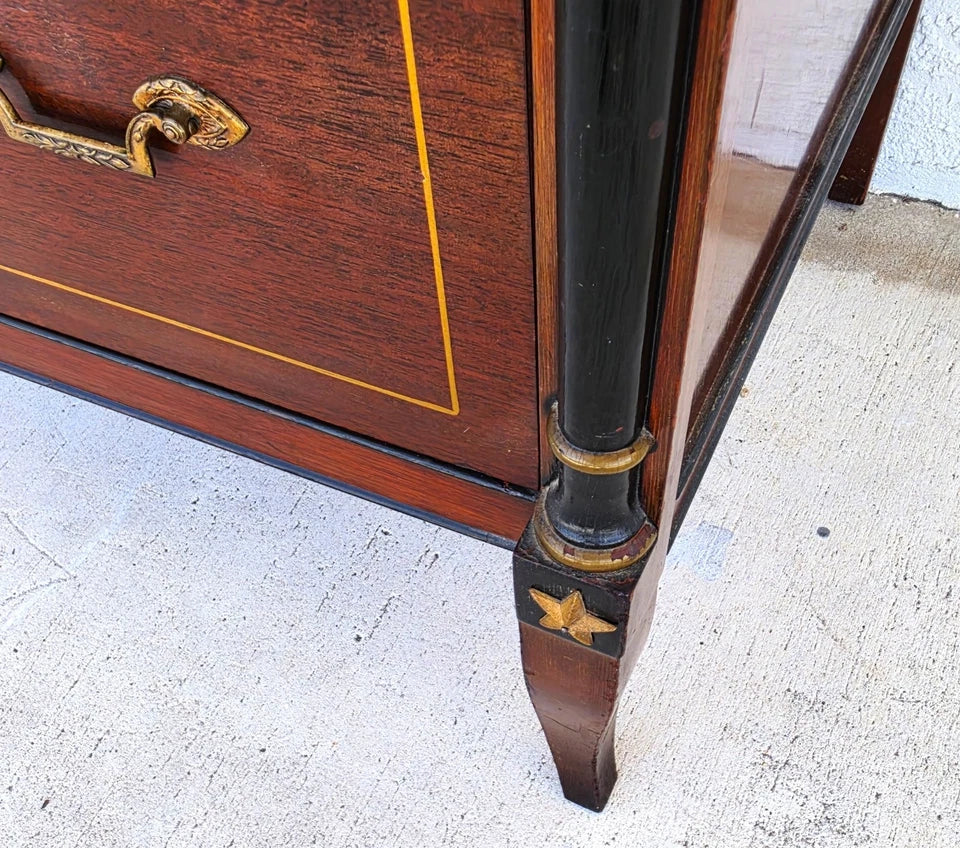 Rway Mid Century French Empire Highboy Dresser