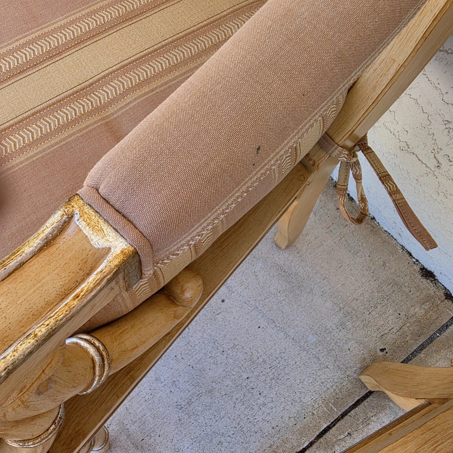 Century Furniture Regency Cane Seat Armchairs Pair