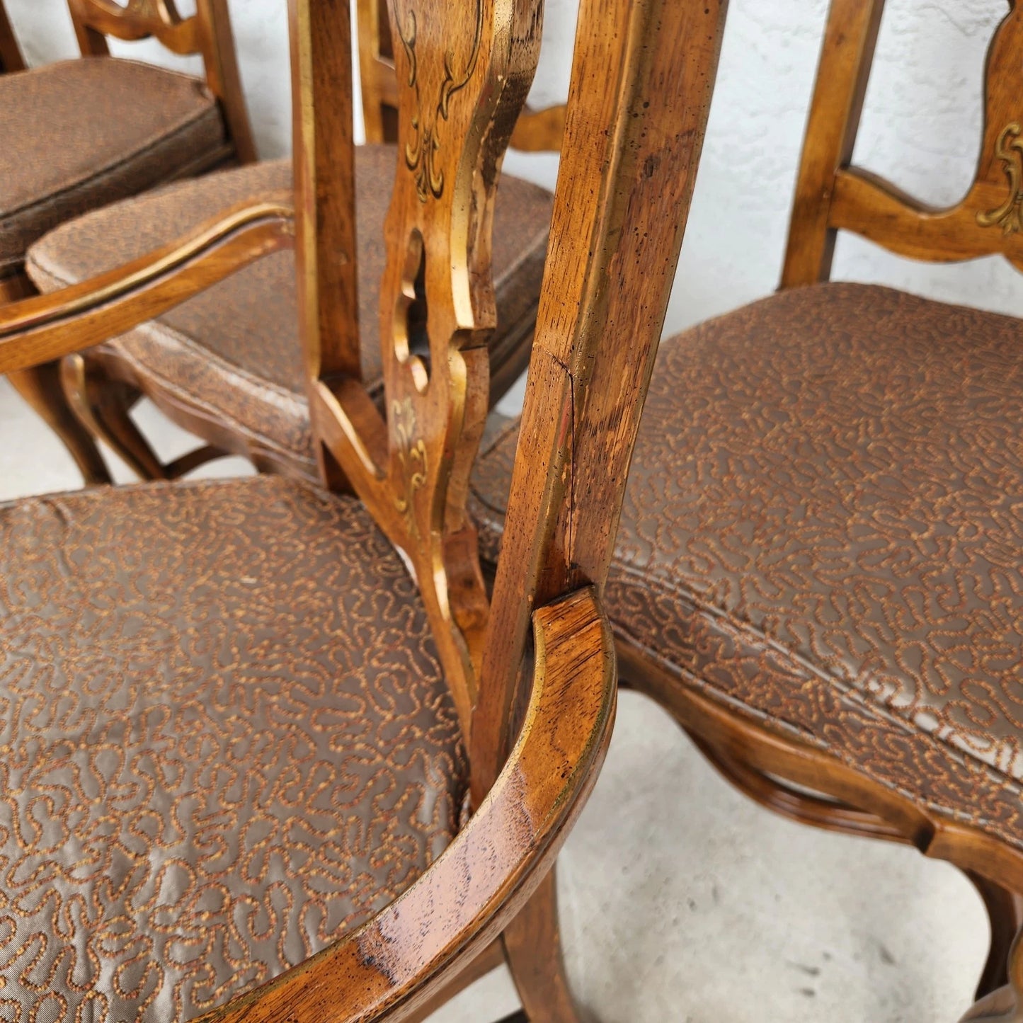 Drexel Italian Tuscan Dining Chairs Set of 6