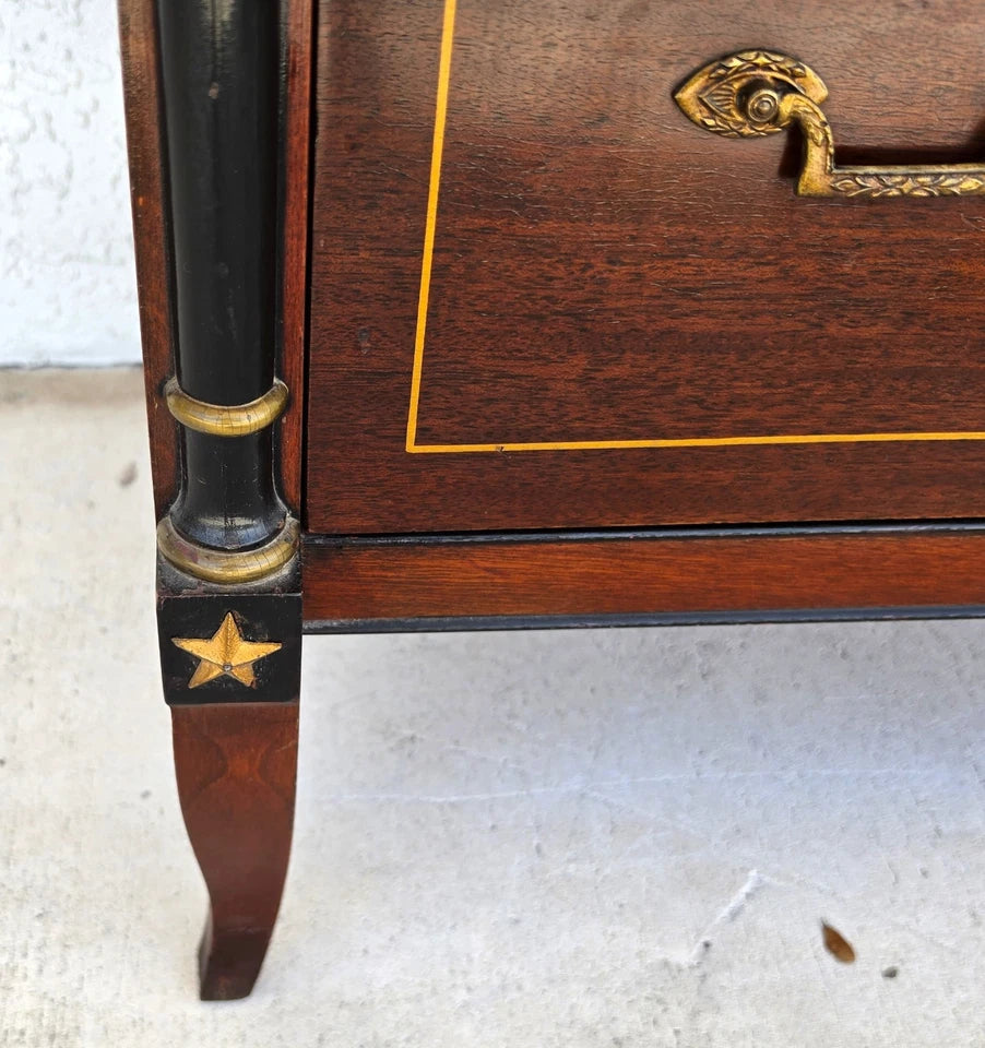 Rway Mid Century French Empire Highboy Dresser