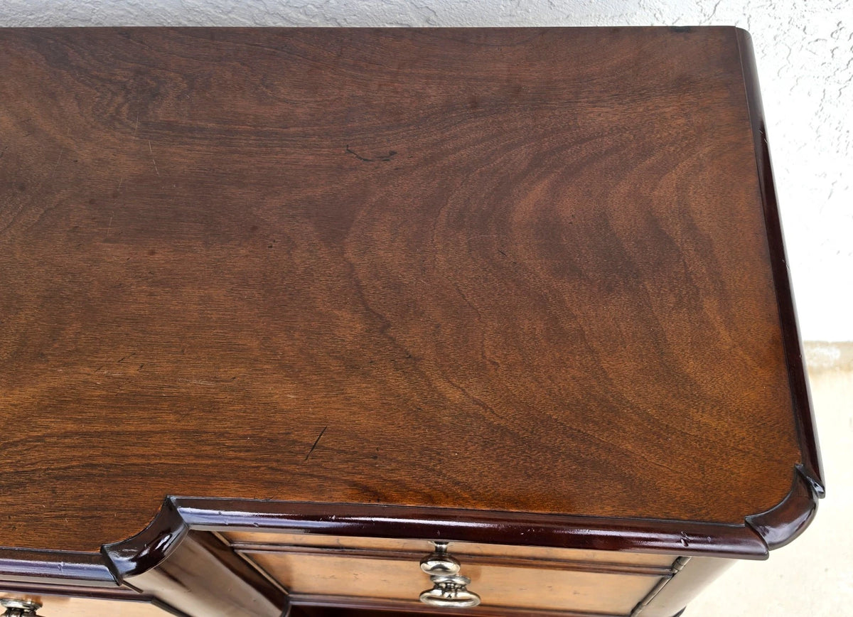 Baker Furniture Italian Provincial Mahogany Burl Wood Sideboard Buffet