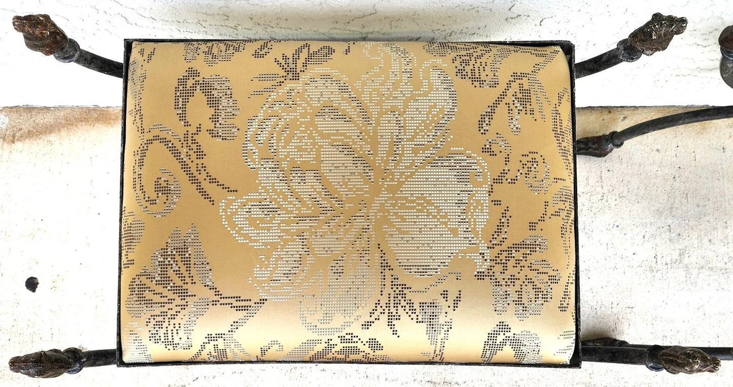 Curule Bench Footstool with Lion Motif