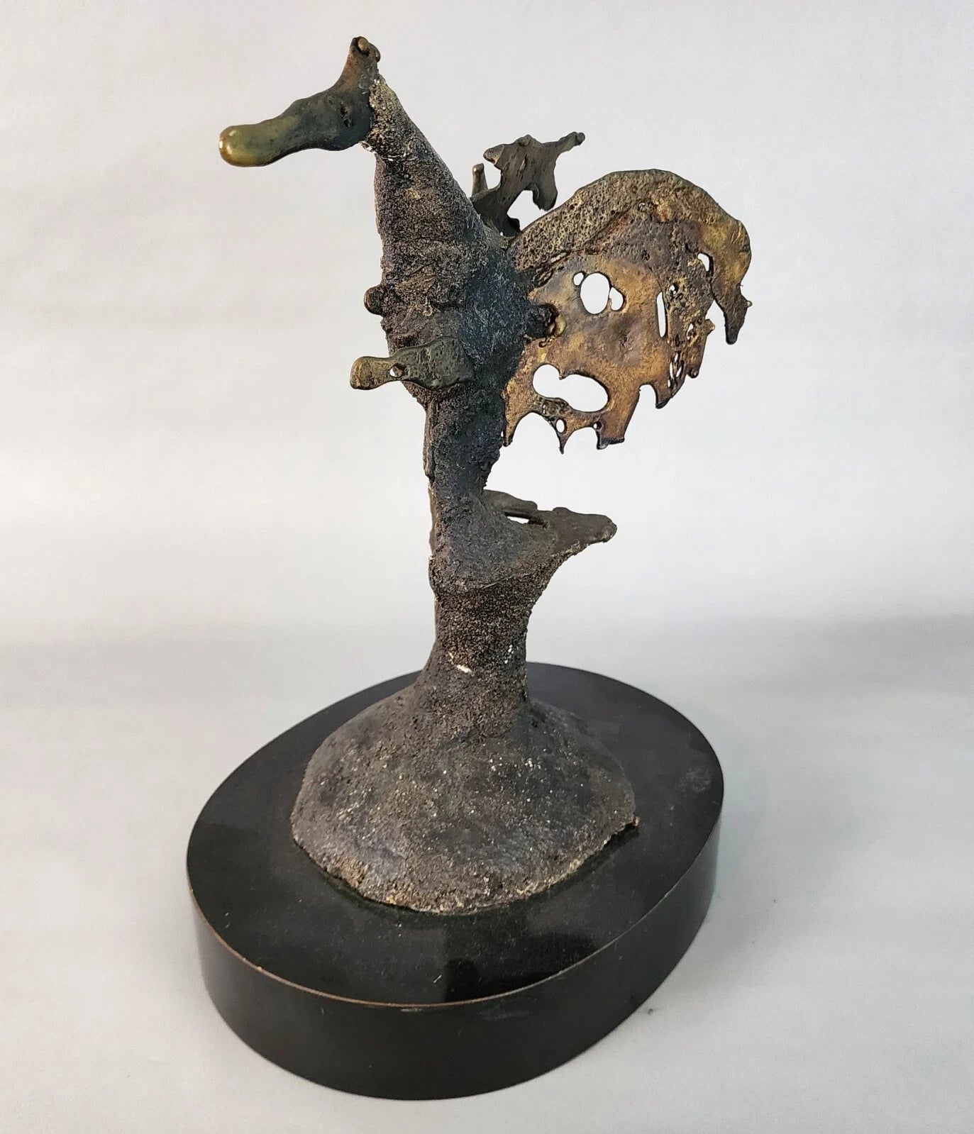 Silas Seandel Bronze Sculpture Brutalist Signed