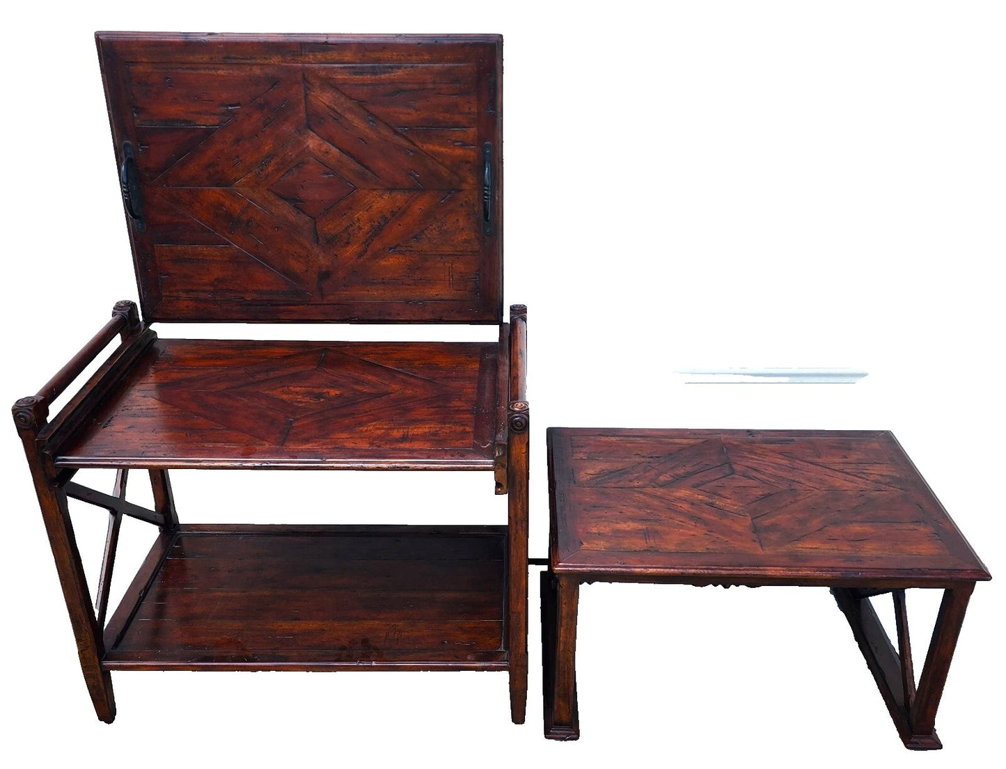 Theodore Alexander Bromwich Nesting Side Table with Serving Tray