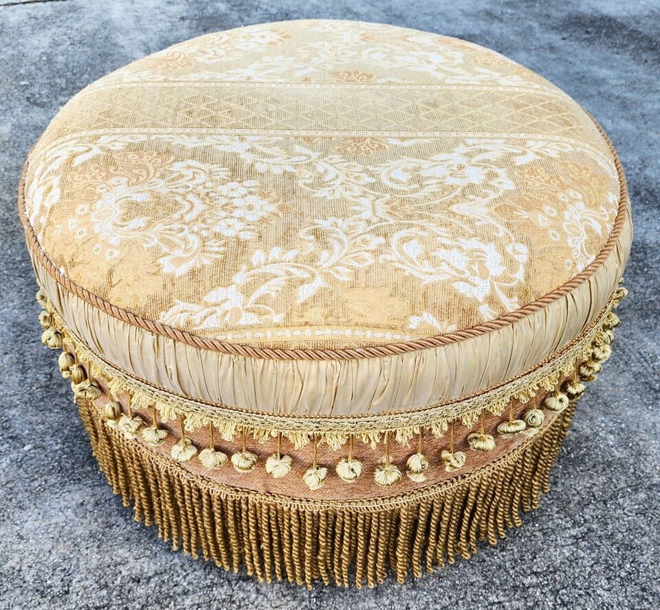 Carole Hicks Bolton Style Ottoman Pouf