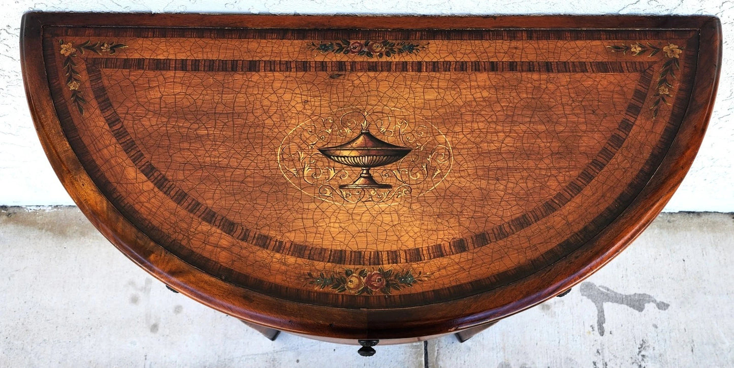 Theodore Alexander Demilune Console Table Sideboard Cabinet