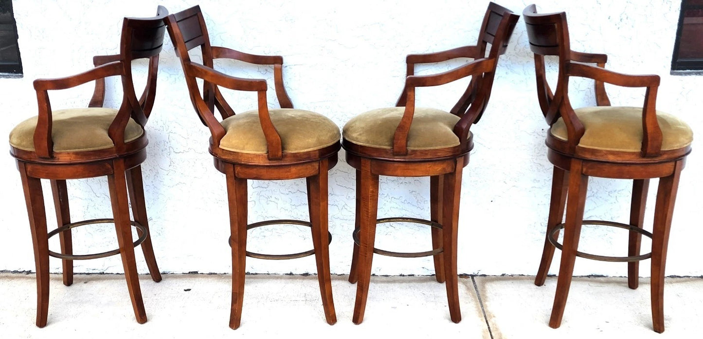 CENTURY FURNITURE Swivel Bar Stools Set of 4