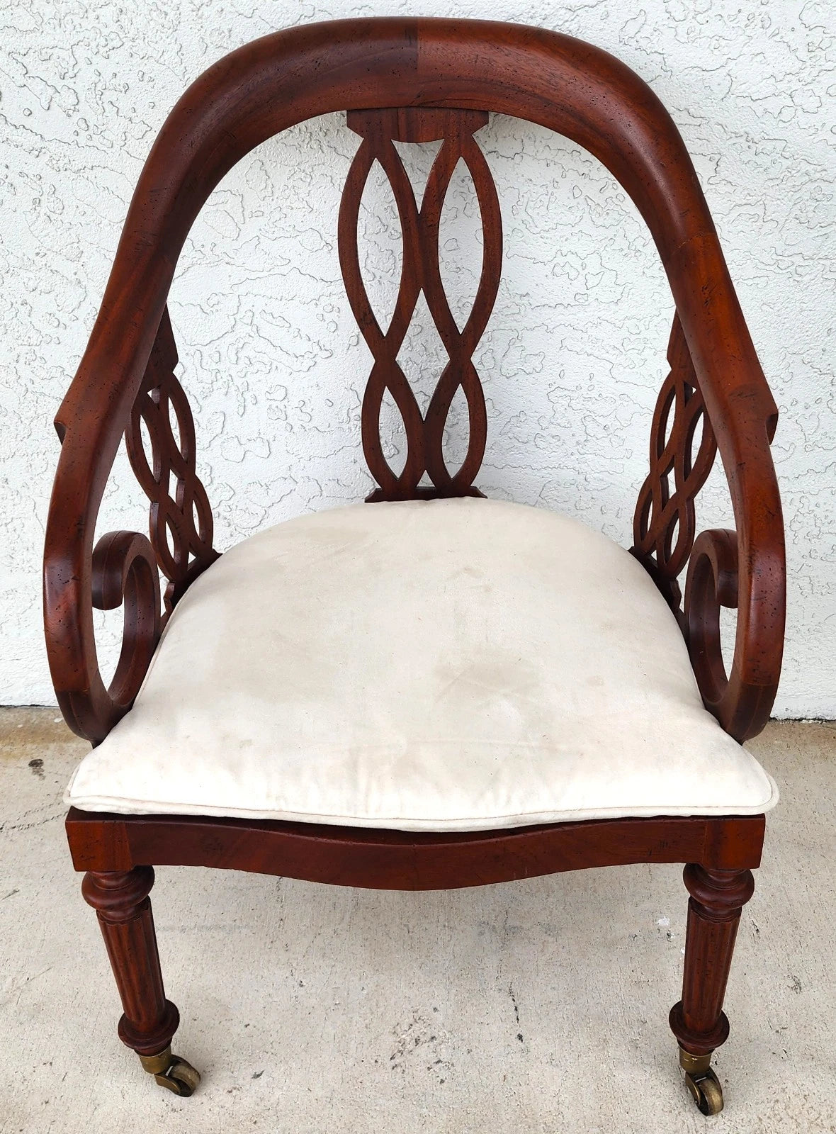Baker Regency Armchair Desk Dining Rolling
