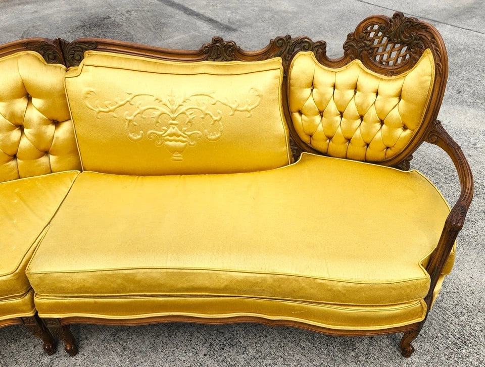 Vintage French Marie Antoinette Sectional Sofa
