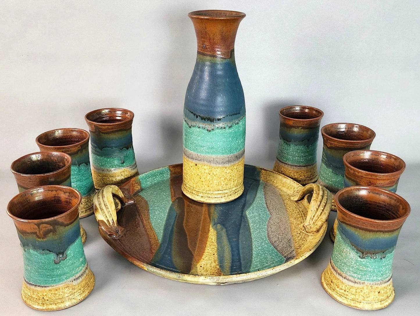 Jim Ulmer Stoneware Drink Serving Set
