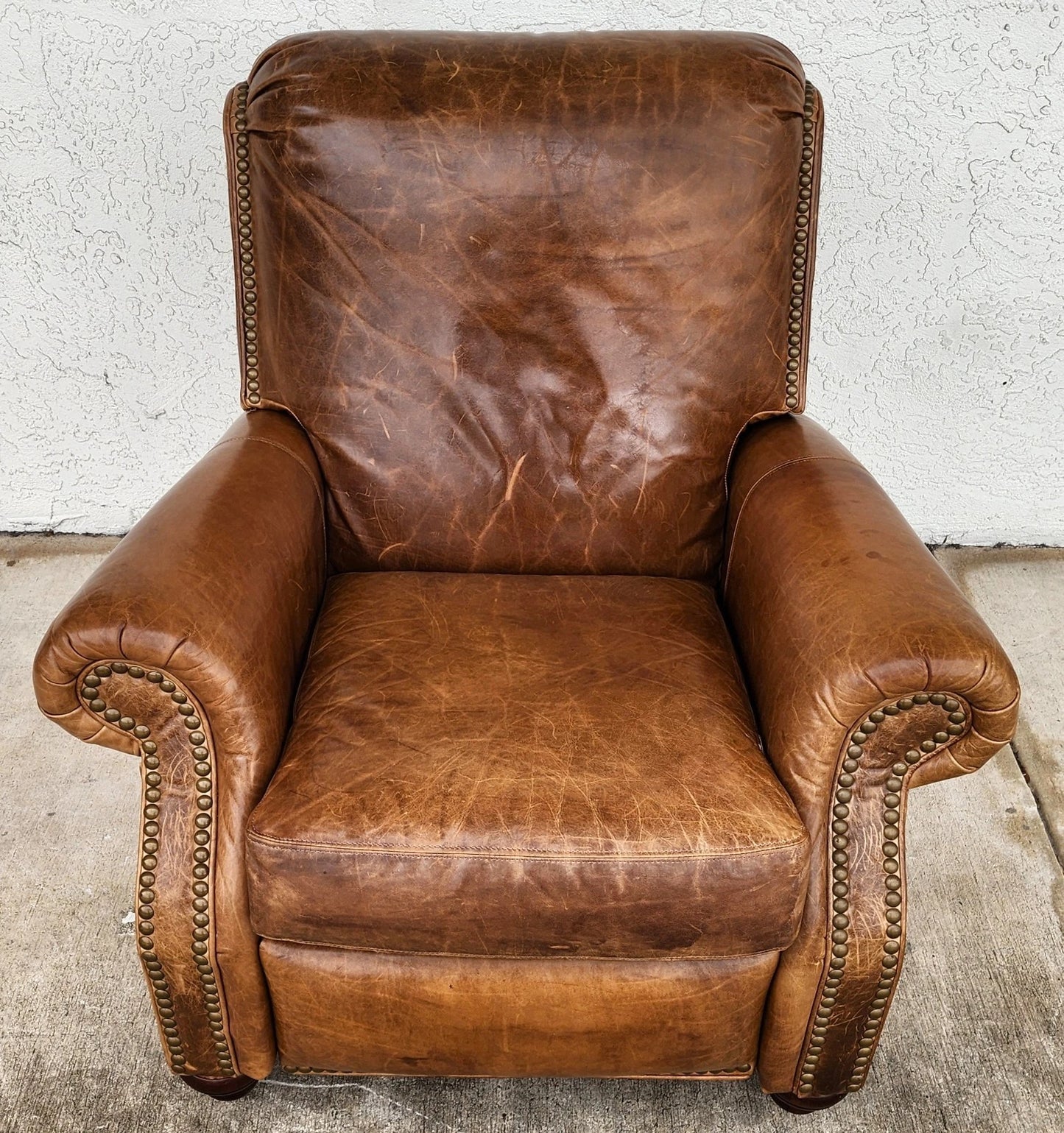 Vintage Barcalounger Leather Recliner Classic