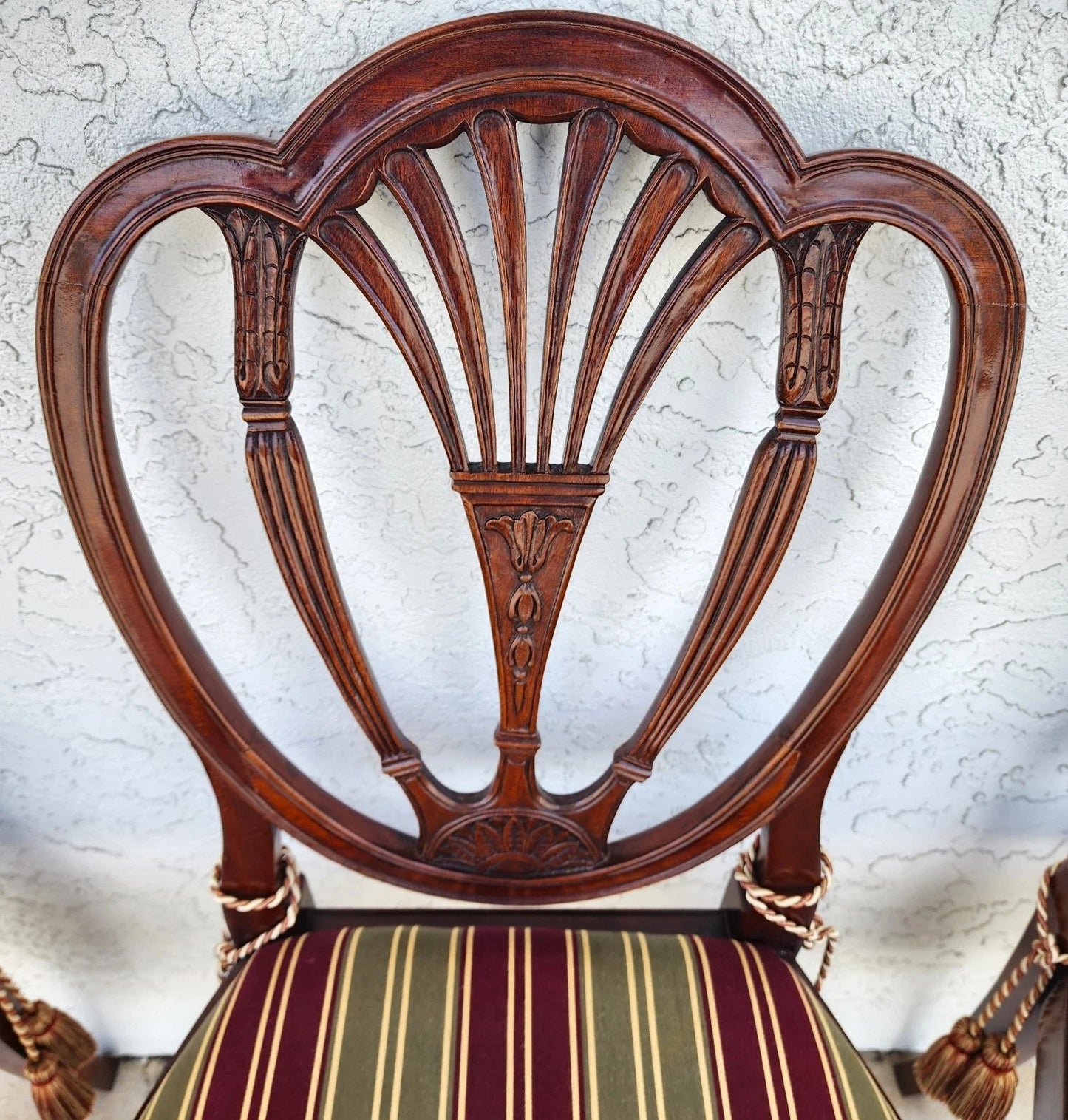 Hepplewhite Shield Back Mahogany Chairs Set of 6