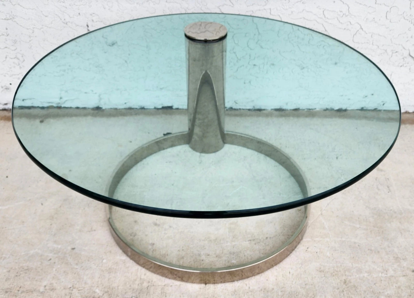 MCM Chrome Coffee Table by Leon Rosen for Pace 1970s