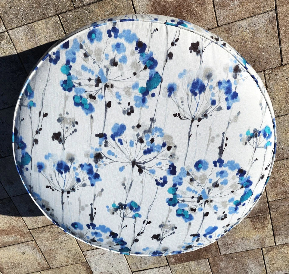 Bassett Round Cotton Ottoman