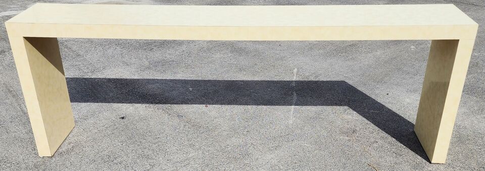 MCM Post Modern Console Table 1970s Waterfall Huge 84"