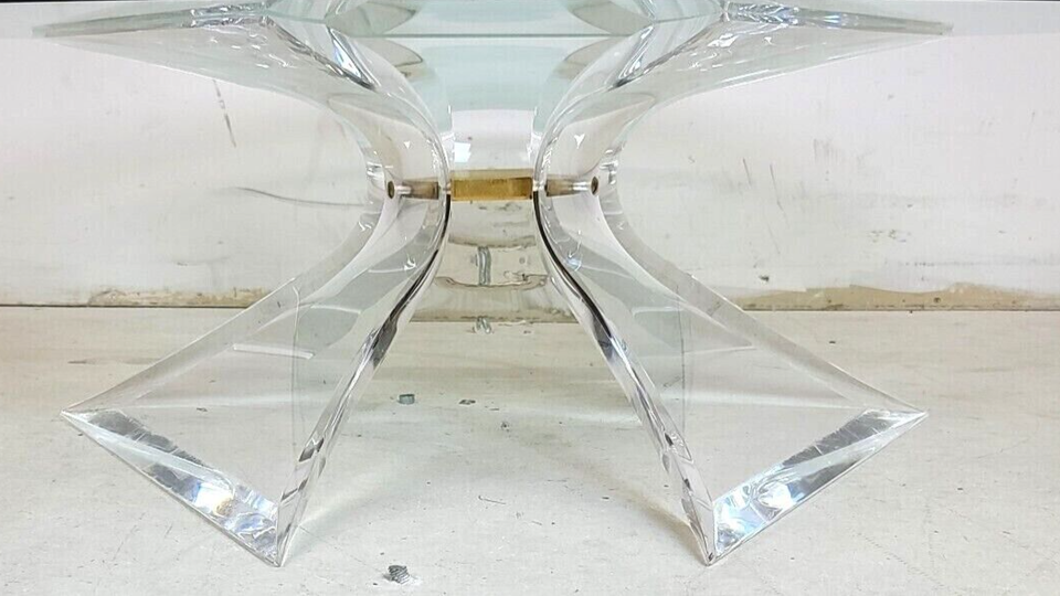 Lucite Coffee Table by LION IN FROST (Base ONLY)
