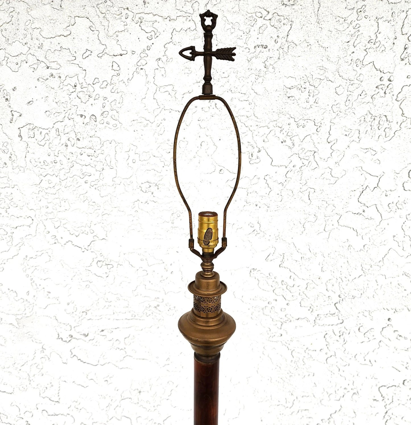 Vintage Floor Lamp with Table