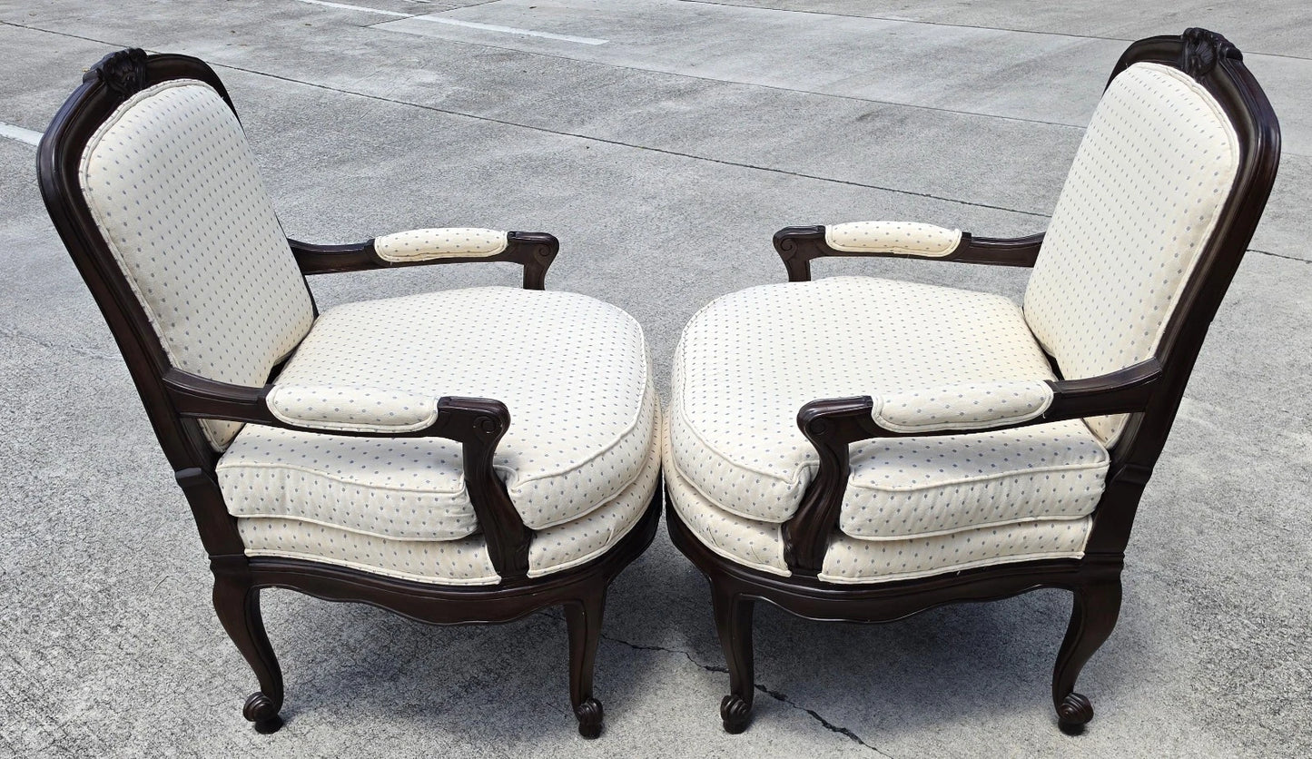 Howard Miller French Country Fauteuil Armchairs A Pair