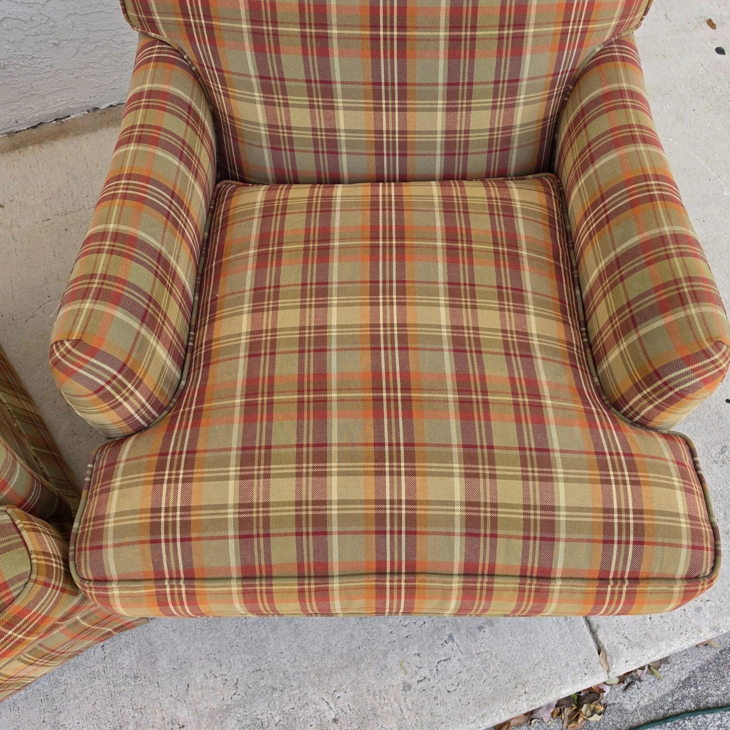 Century & Sherrill Matching English Lounge Club Chairs