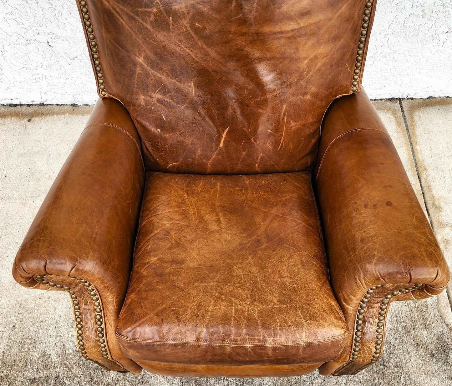 Vintage Barcalounger Leather Recliner Classic