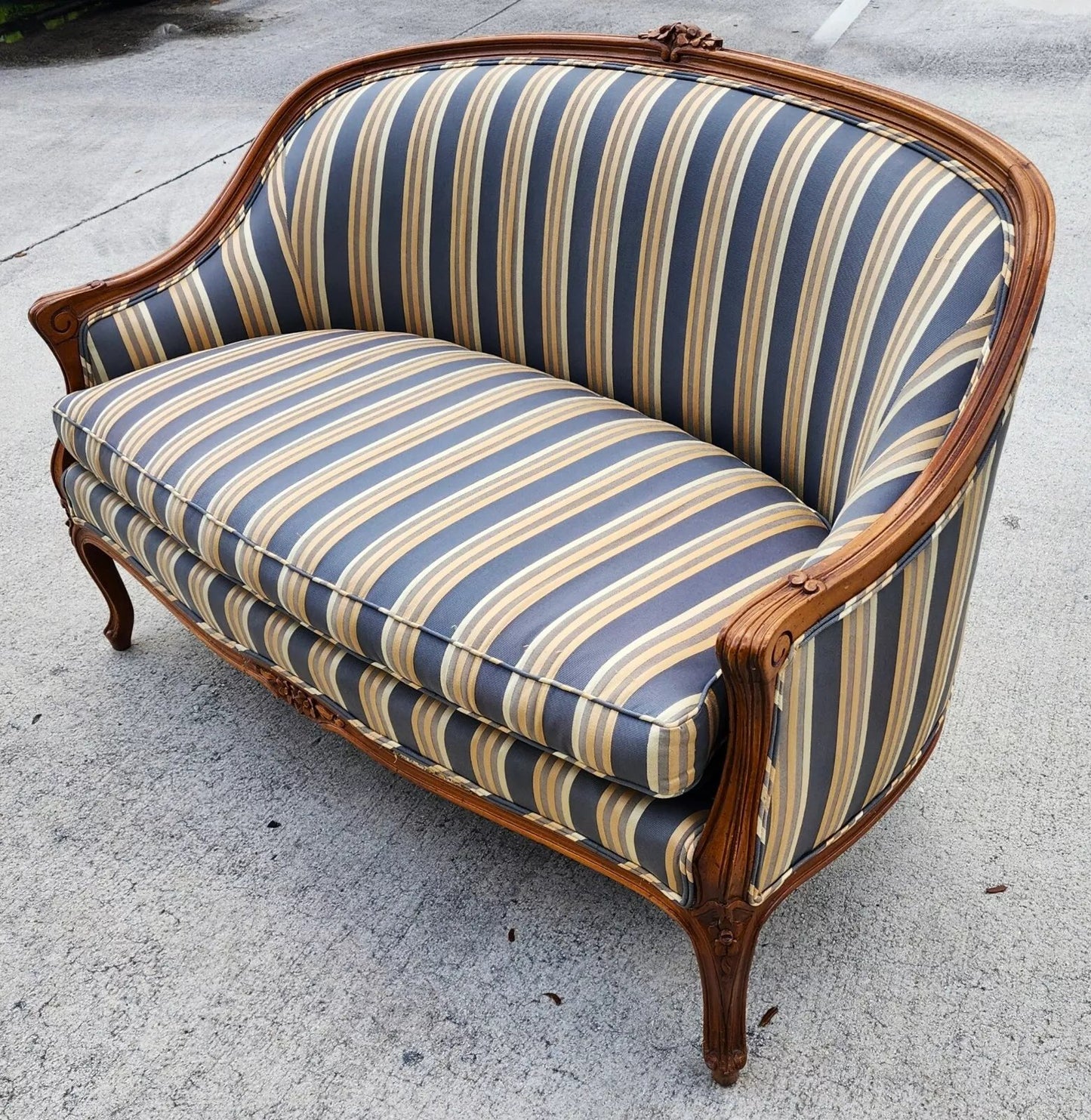 Antique French Walnut Settee