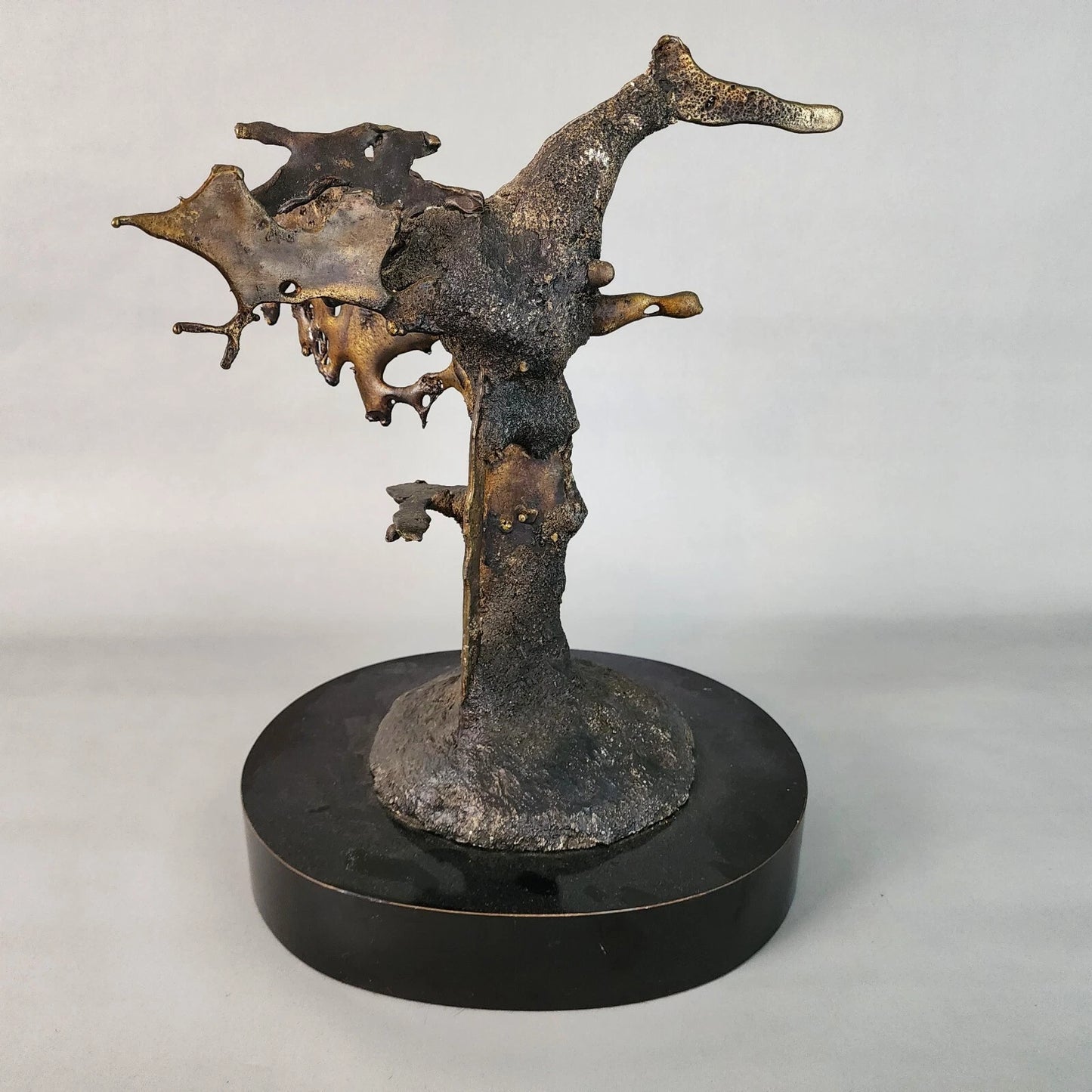 Silas Seandel Bronze Sculpture Brutalist Signed