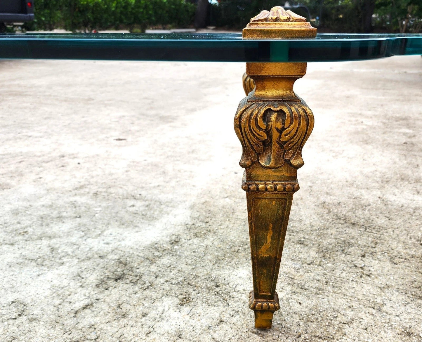 FRANCISCO HURTADO Style Glass Coffee Cocktail Table