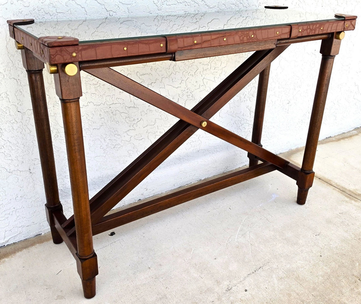 Bauer International Serengeti Stiles British Colonial Buffet Console Table