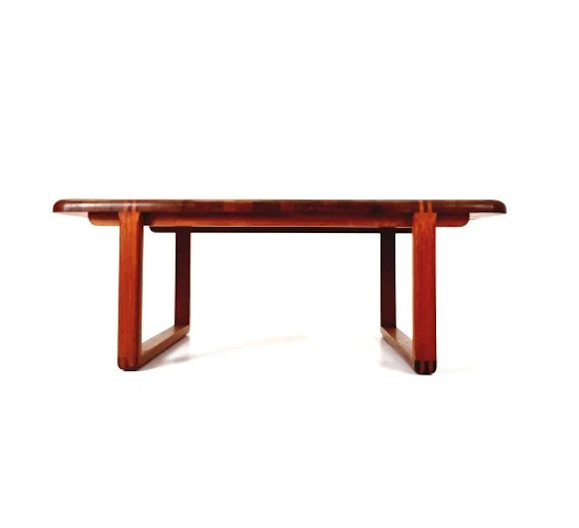 Danish Solid Teak Coffee Table By Niels Bach for Randers Möbel, 1960