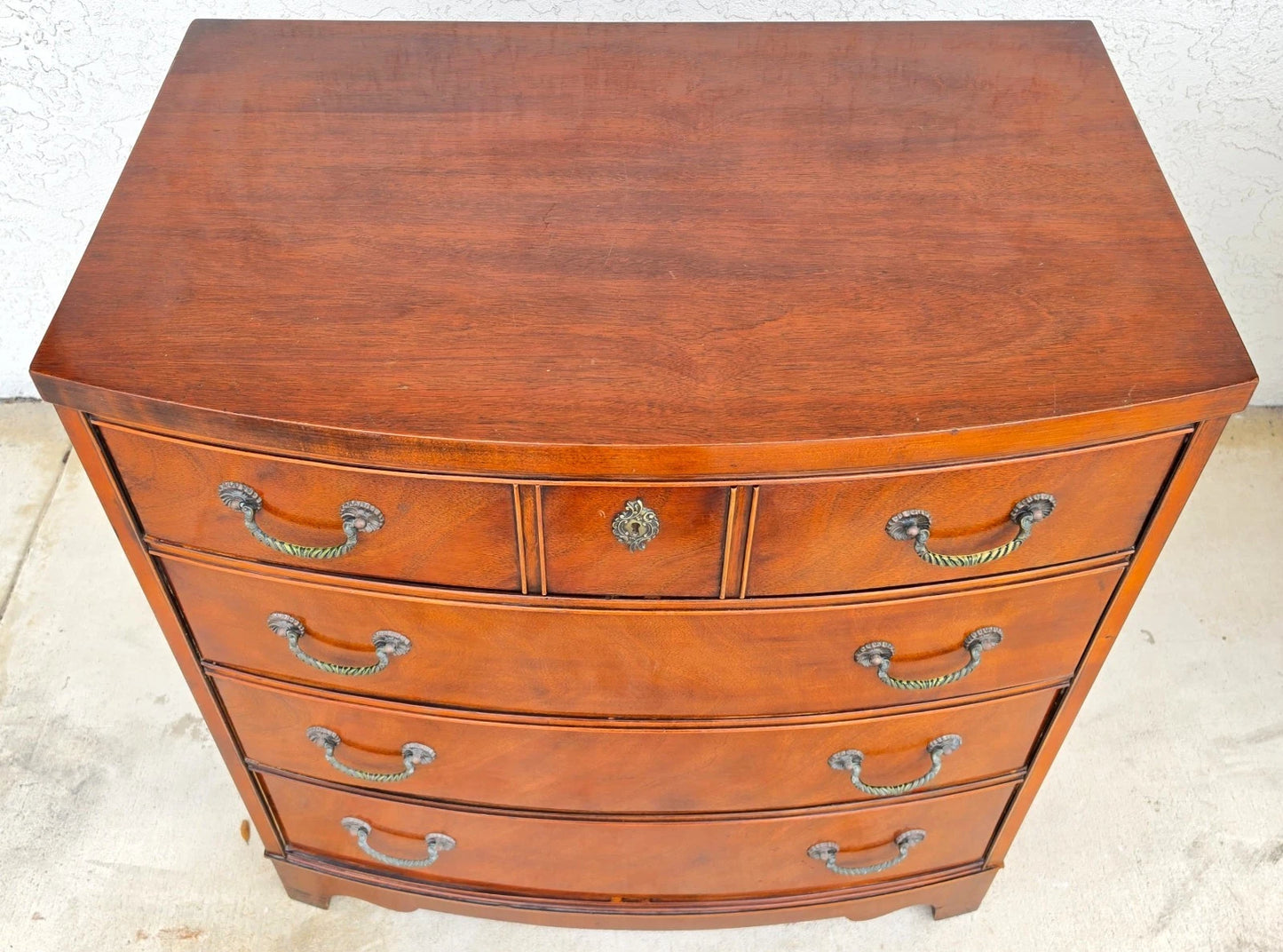 Vintage Century Furniture Georgian Bowfront Chest of Drawers