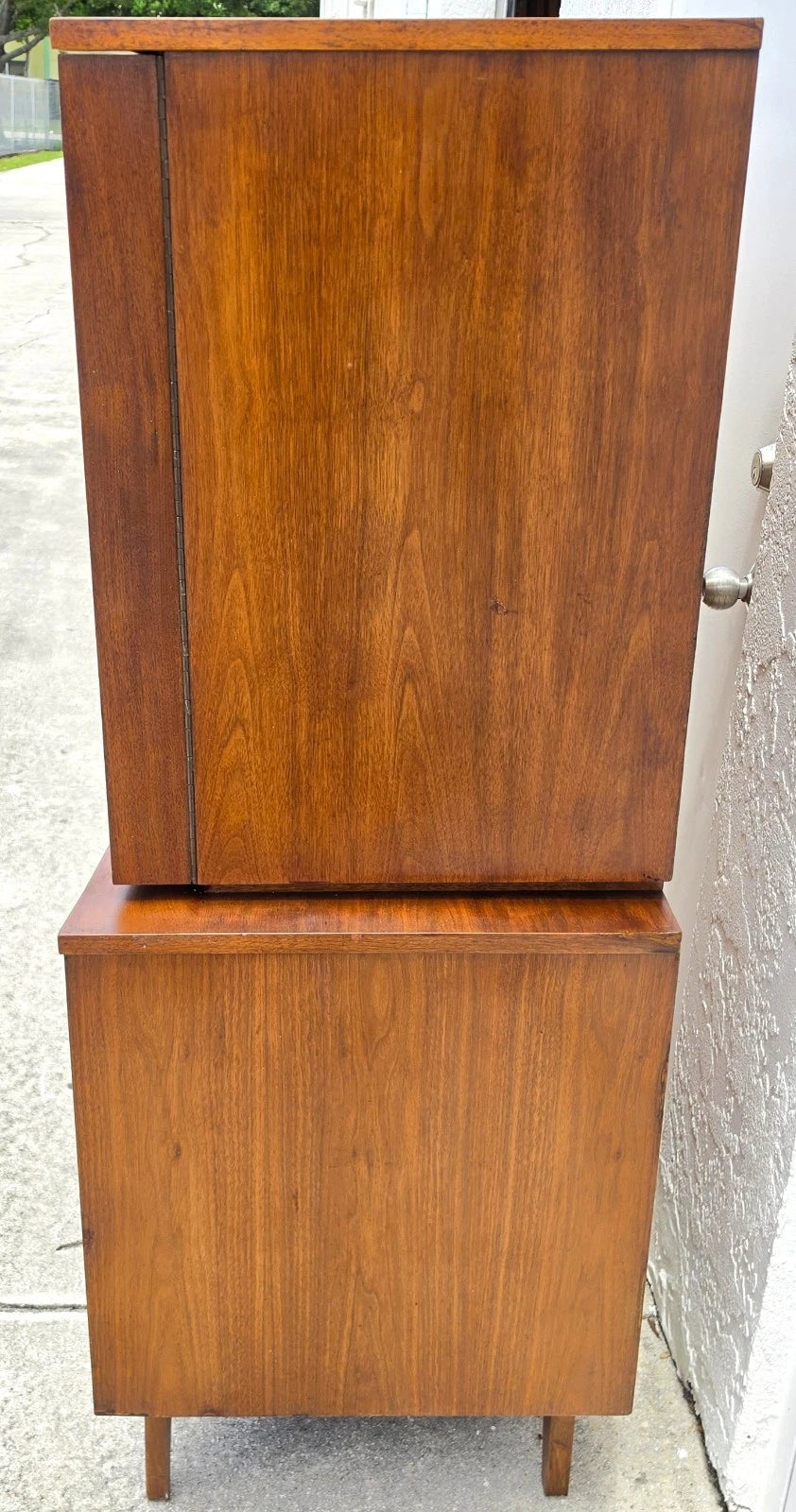Mid-Century Walnut Highboy Dresser by Young Manufacturing Co. MCM