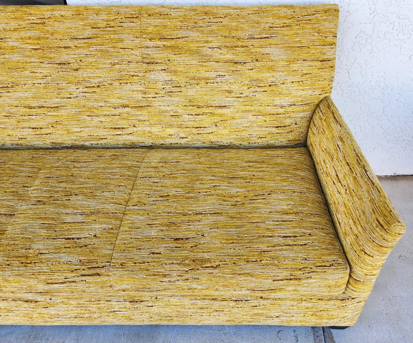 Vintage MCM Sofa Tuxedo Style