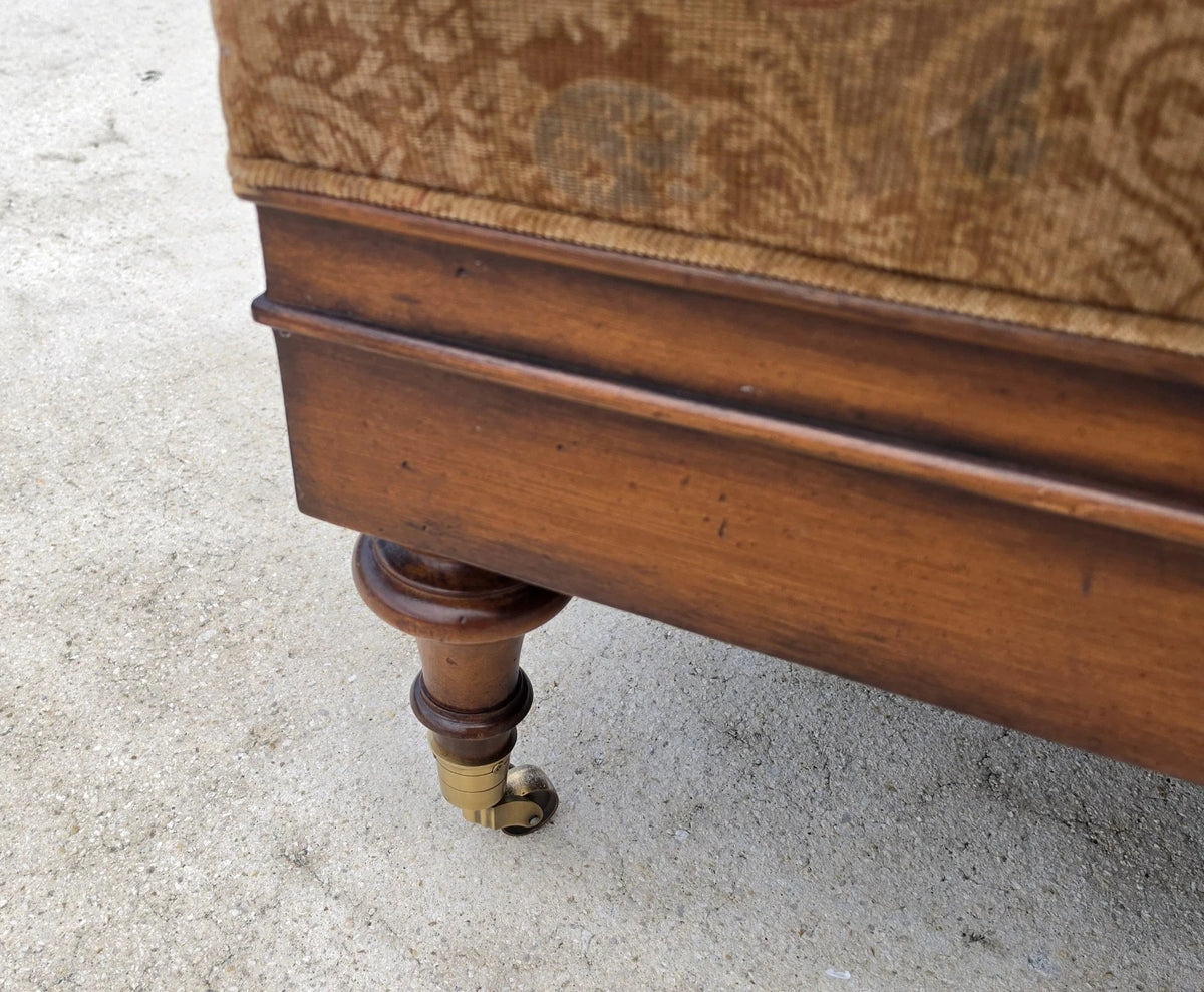Hickory Chair Company Alex Cocktail Ottoman Coffee Table on Casters